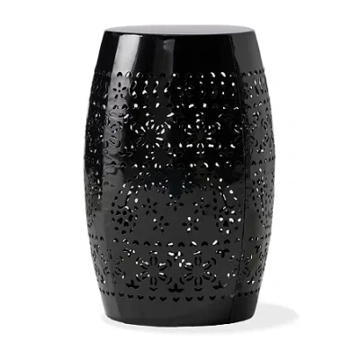 Asstd National Brand Ruby Iron Side Table In Black