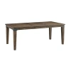 Asstd National Brand Rustic River Rectangular Wood-top Dining Table In Brown