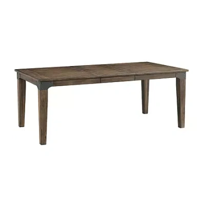 Asstd National Brand Rustic River Rectangular Wood-top Dining Table In Brown