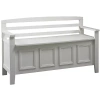 Asstd National Brand Rylan Storage Bench In White