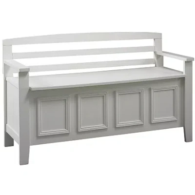 Asstd National Brand Rylan Storage Bench In White