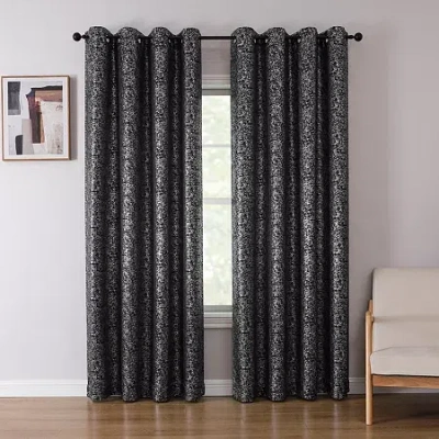 Asstd National Brand Sadie Grommet Top Blackout Single Curtain Panel