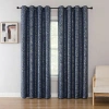 Asstd National Brand Sadie Grommet Top Blackout Single Curtain Panel In Blue