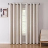 Asstd National Brand Sadie Grommet Top Blackout Single Curtain Panel In Sand