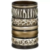 Asstd National Brand Safari Stripes Tumbler In Brown