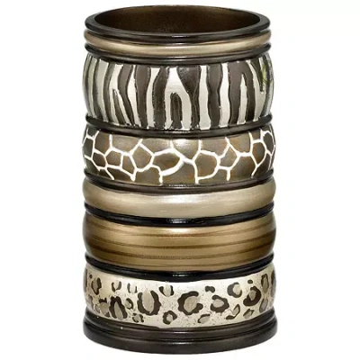 Asstd National Brand Safari Stripes Tumbler In Brown