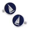 Asstd National Brand Sailboat Cuff Links In Blue