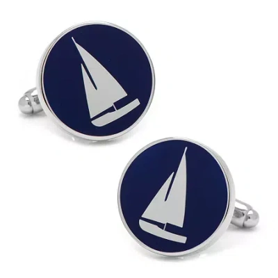 Asstd National Brand Sailboat Cuff Links In Blue