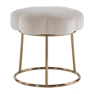 Asstd National Brand Salista Footstool In White