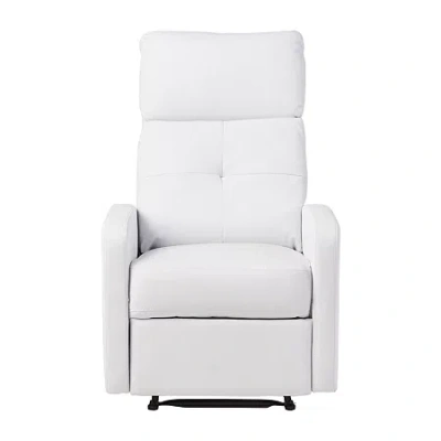 Asstd National Brand Samedi Tufted Track-arm Recliner In White
