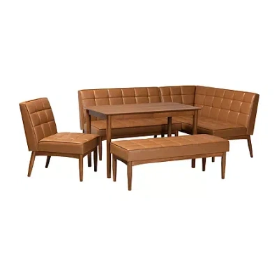 Asstd National Brand Sanford Collection 5-pc. Rectangular Dining Set In Brown