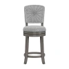 Asstd National Brand Santa Clara Il Counter Height Swivel Bar Stool In Gray