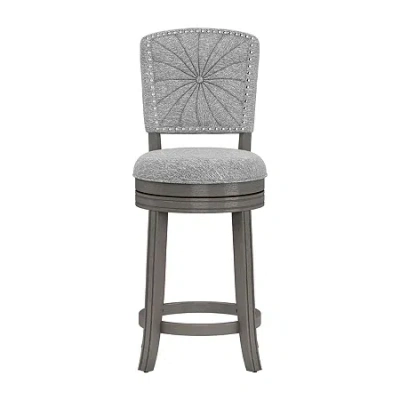 Asstd National Brand Santa Clara Il Counter Height Swivel Bar Stool In Gray
