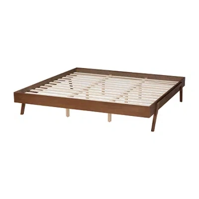 Asstd National Brand Sarita Bed Frame In Brown