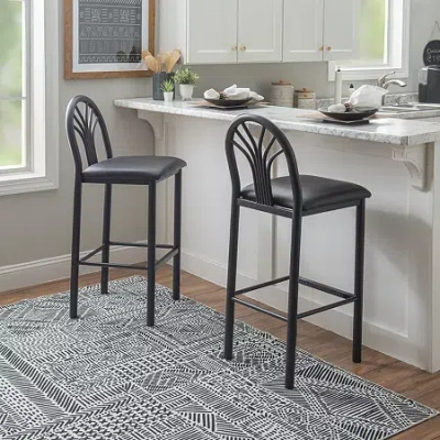 Asstd National Brand Seneca 2-pc. Bar Stool In Black