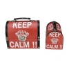 Asstd National Brand Set Of 2 Red And White Keep Calm!! Decorative Wooden Storage Boxes 7.25-8.75" In Red