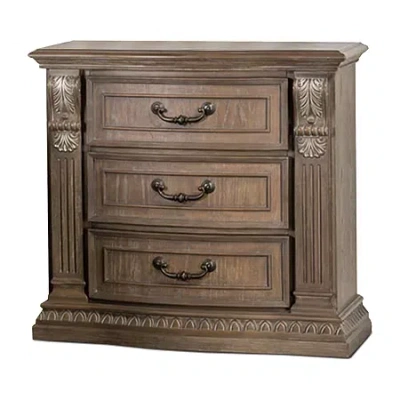 Asstd National Brand Seven Oaks 3-drawer Nightstand In Brown