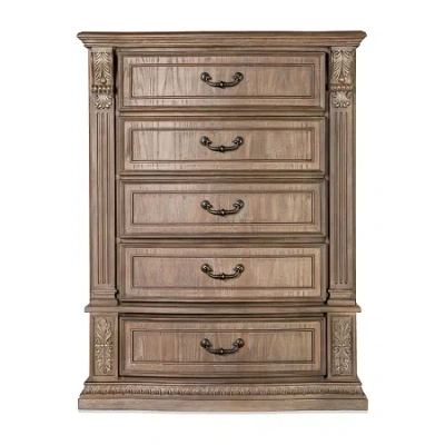 Asstd National Brand Seven Oaks 6-drawer Chest In Brown
