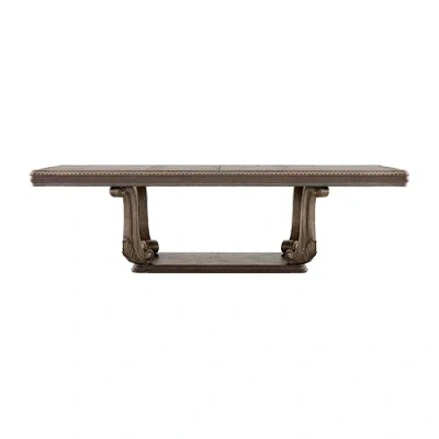Asstd National Brand Seven Oaks Rectangular Wood-top Dining Table In Brown