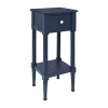 Asstd National Brand Shangri Storage 1-drawer End Table In Blue