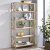 Asstd National Brand Sheene Home Office Collection 5-shelf Bookcase In Yellow