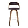 Asstd National Brand Shelly Counter Height Swivel Bar Stool In Brown