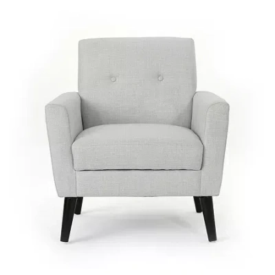 Asstd National Brand Sienna Track Arm Chair In Gray
