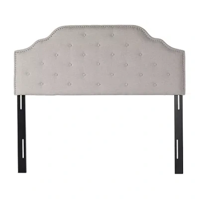 Asstd National Brand Silas Full/queen Upholstered Recatangle Headboard In Gray