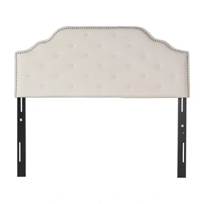 Asstd National Brand Silas Full/queen Upholstered Recatangle Headboard In Sand