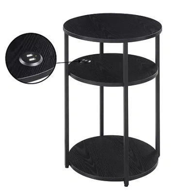 Asstd National Brand Simon End Table In Black