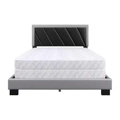 Asstd National Brand Simon Upholstered Platform Bed In Black
