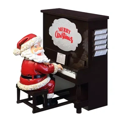 Asstd National Brand Sing Along Santa Animated Figurine In Brown