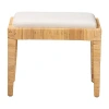 Asstd National Brand Sofia Ottoman In White