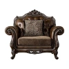 Asstd National Brand Somina Tufted Upholstered Wingback Chair In Brown