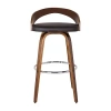 Asstd National Brand Sonia Counter Height Swivel Bar Stool In Brown