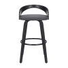 Asstd National Brand Sonia Counter Height Swivel Bar Stool In Gray