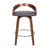 Asstd National Brand Sonia Counter Height Swivel Bar Stool In Gray