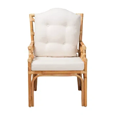Asstd National Brand Sonia Living Room Collection Armchair In White