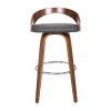 Asstd National Brand Sonia Swivel Bar Stool In Gray