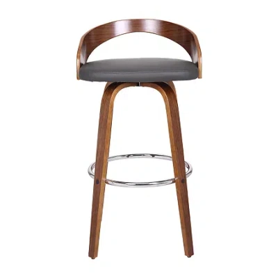 Asstd National Brand Sonia Swivel Bar Stool In Gray