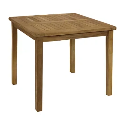 Asstd National Brand Square Patio Dining Table In Brown