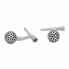 Asstd National Brand Stainless Steel Golf Ball And Tee Cuff Links In Gray