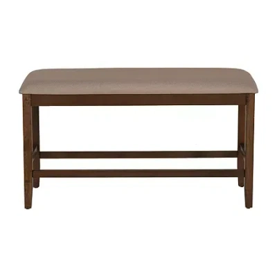 Asstd National Brand Stanton Bench In Brown