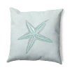 Asstd National Brand Starfish Square Throw Pillow In Blue