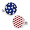 Asstd National Brand Stars And Stripes American Flag Cuff Links In Blue