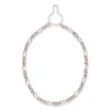 Asstd National Brand Sterling Silver Figaro Link Tie Chain In Gray