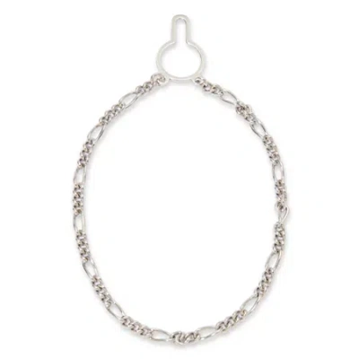 Asstd National Brand Sterling Silver Figaro Link Tie Chain In Gray