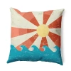 Asstd National Brand Sunbeams Square Throw Pillow In Blue
