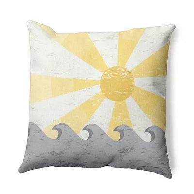 Asstd National Brand Sunbeams Square Throw Pillow In Gray