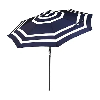 Asstd National Brand Sunnydaze 9-foot Patio Umbrella With Push Button Tilt In Blue